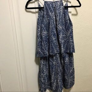 Vici palm print flowy romper